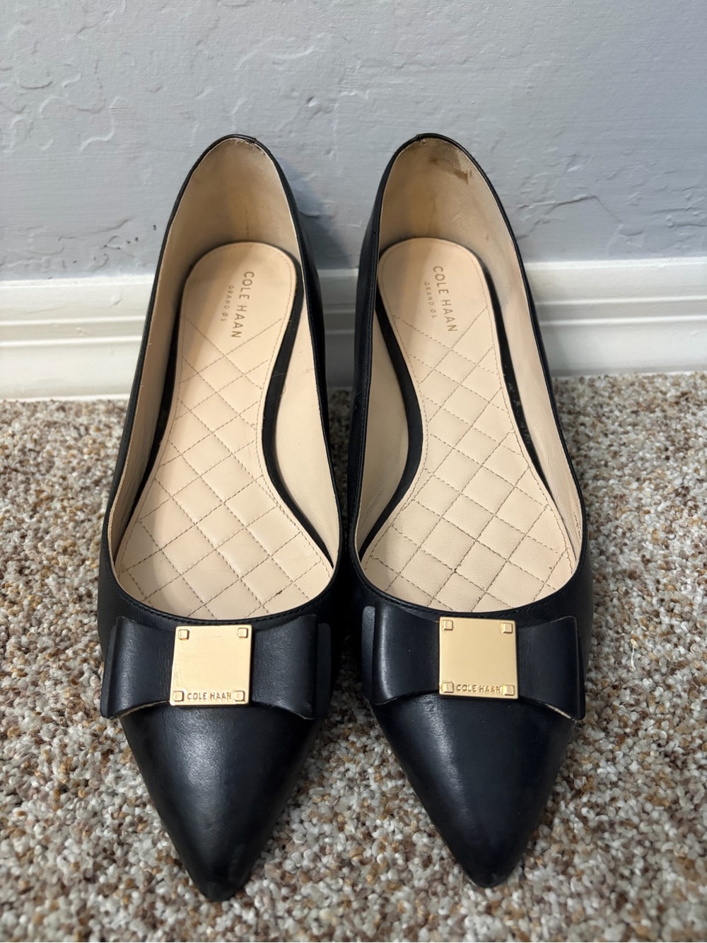 Cole Haan Bow Flats, Size 10, EUC